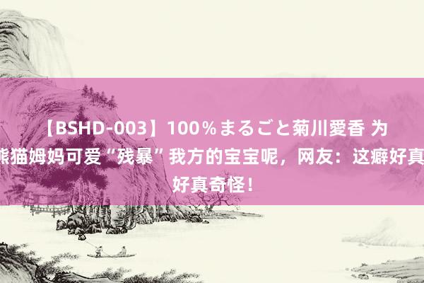 【BSHD-003】100％まるごと菊川愛香 为什么熊猫姆妈可爱“残暴”我方的宝宝呢，网友：这癖好真奇怪！