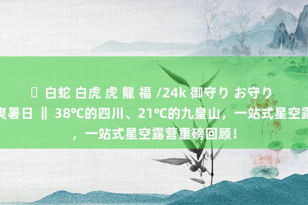 ✨白蛇 白虎 虎 龍 福 /24k 御守り お守り 夏游绵阳·凉爽暑日 ‖ 38℃的四川、21℃的九皇山，一站式星空露营重磅回顾！